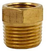 Forney 75110 Pressure Washer Reducer, 3/8 x 1/4 in Connection, MNPT x FNPT, Brass